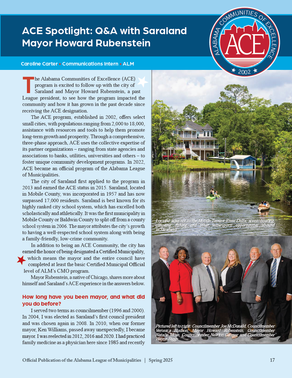 ACE-Saraland 2025 Spring Journal