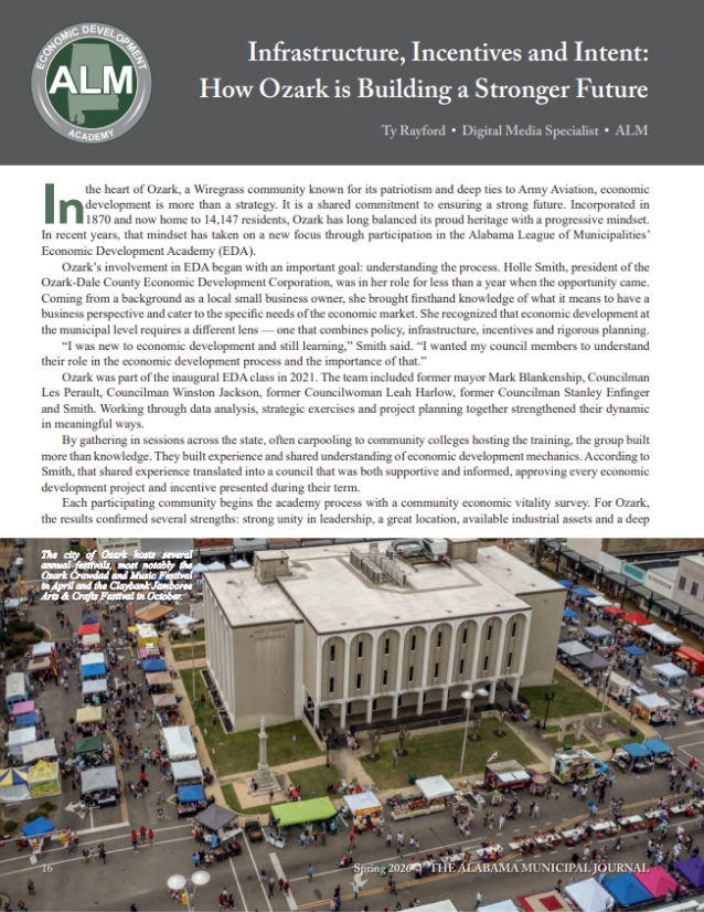 Alabama League of Municipalities | Live Locally Alabama