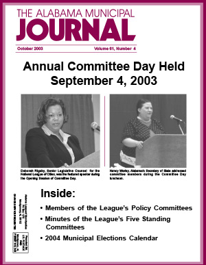 October 2003 Journal