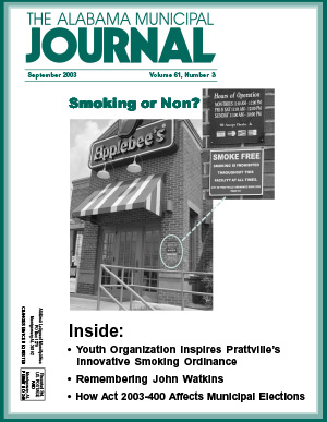 September 2003 Journal